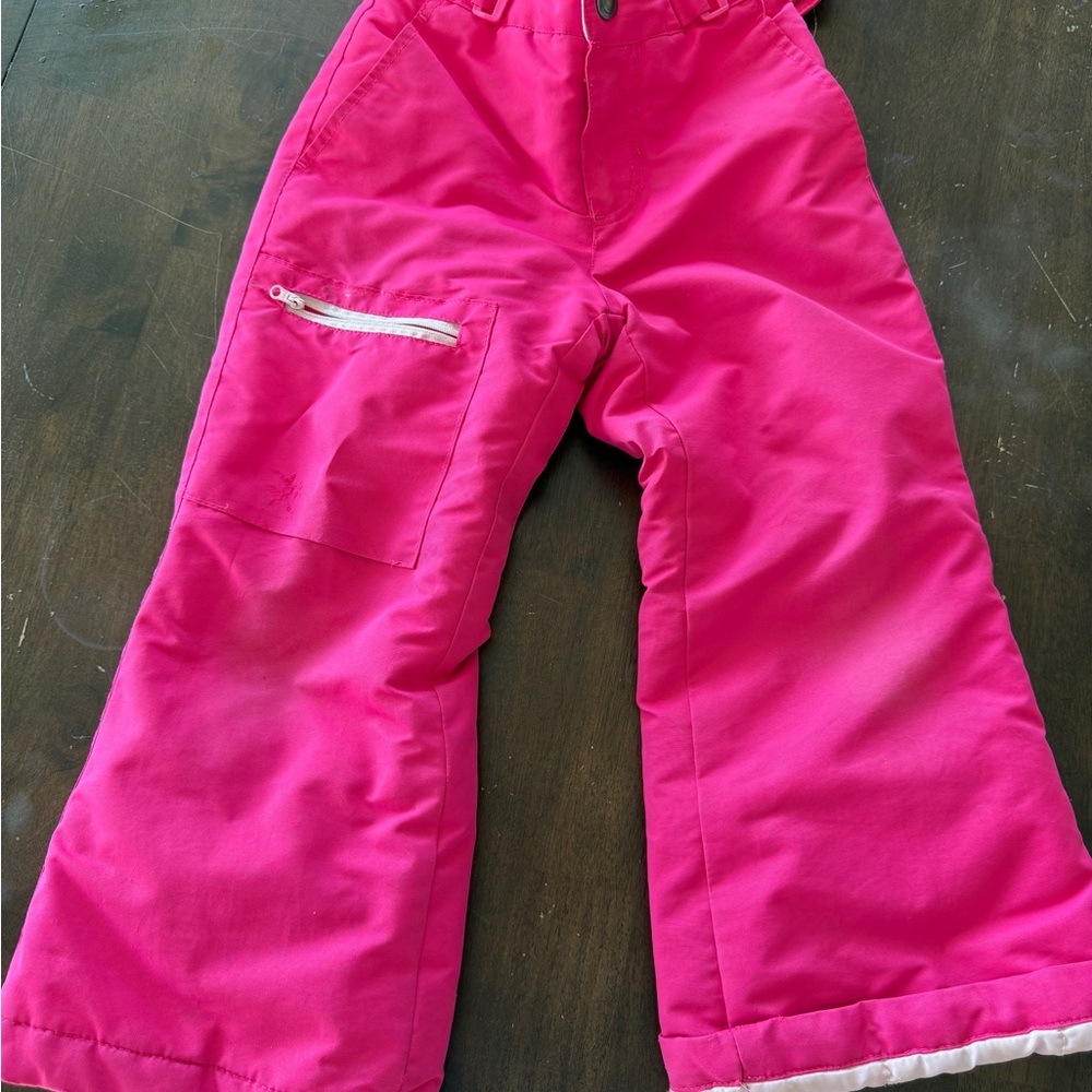 Kids Pink Snow Pants